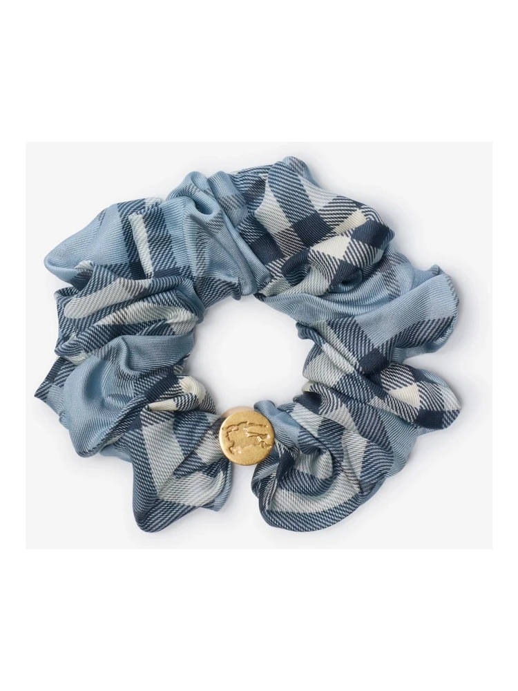 Silk scrunchie with Check alternative