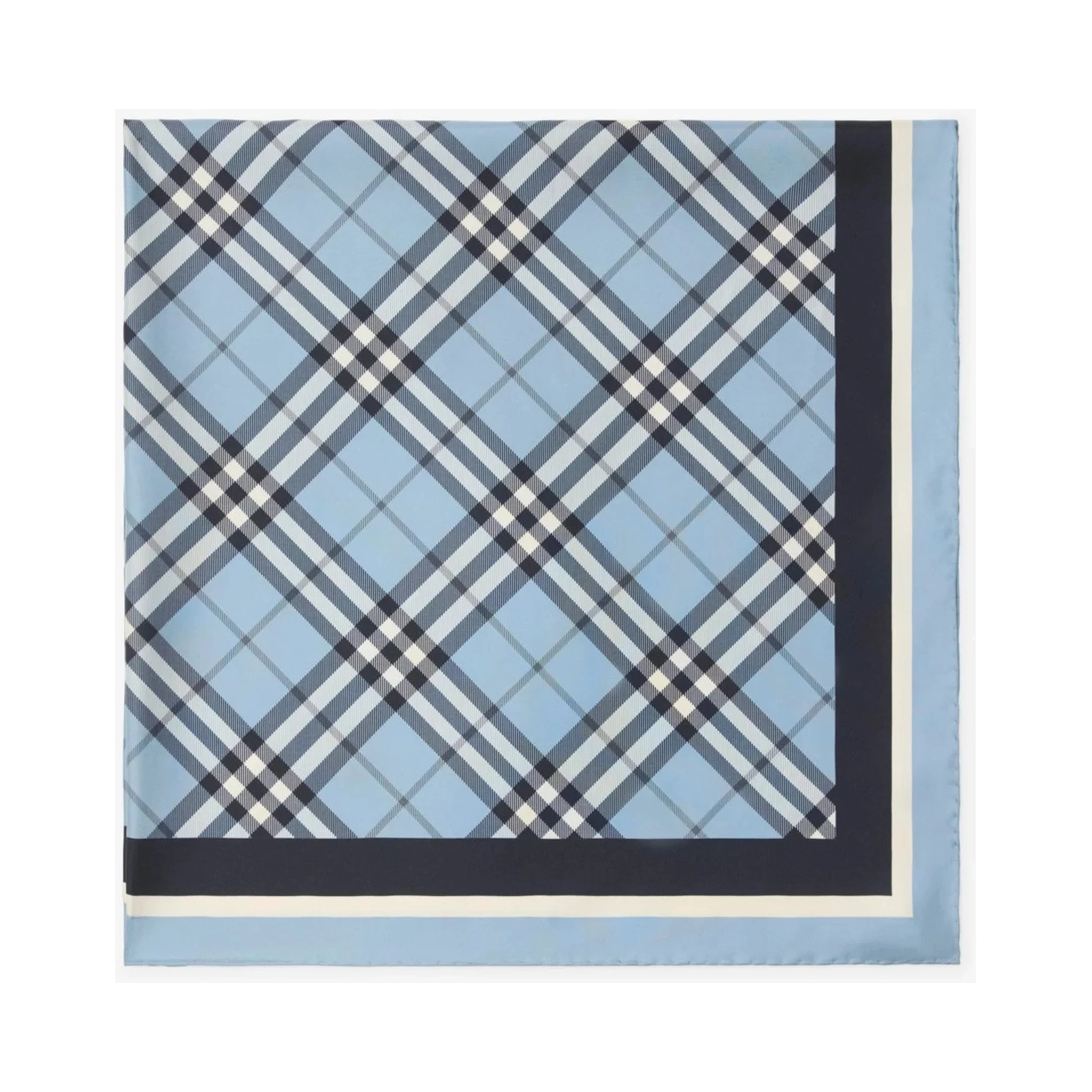 Silk foulard with Check