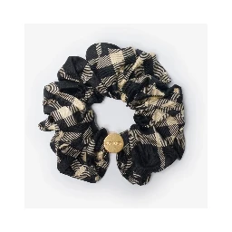 Silk scrunchie with Check