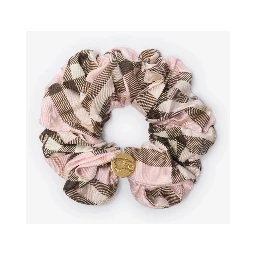 Silk scrunchie with Check