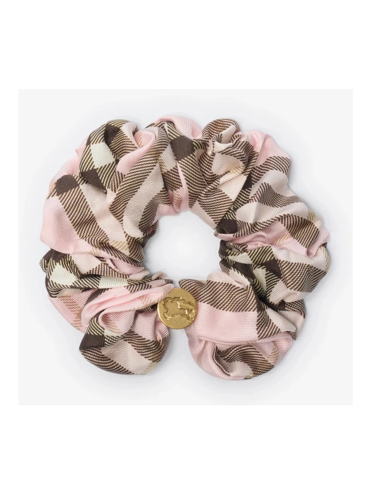 Silk scrunchie with Check alternative