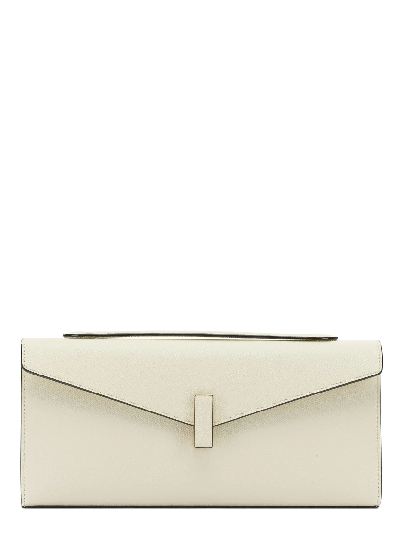 "Iside" leather clutch bag