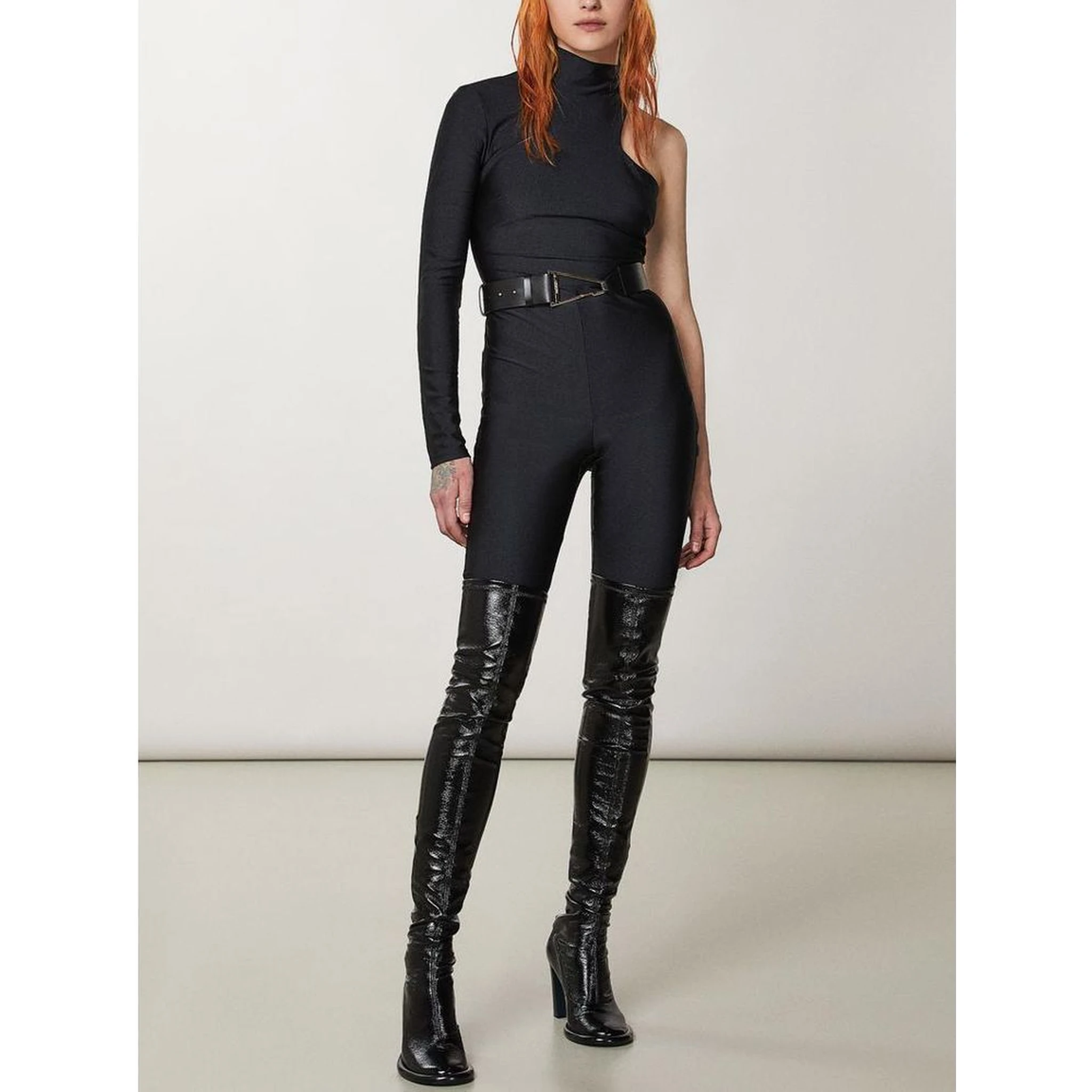 Black Polyamide Jumpsuit
