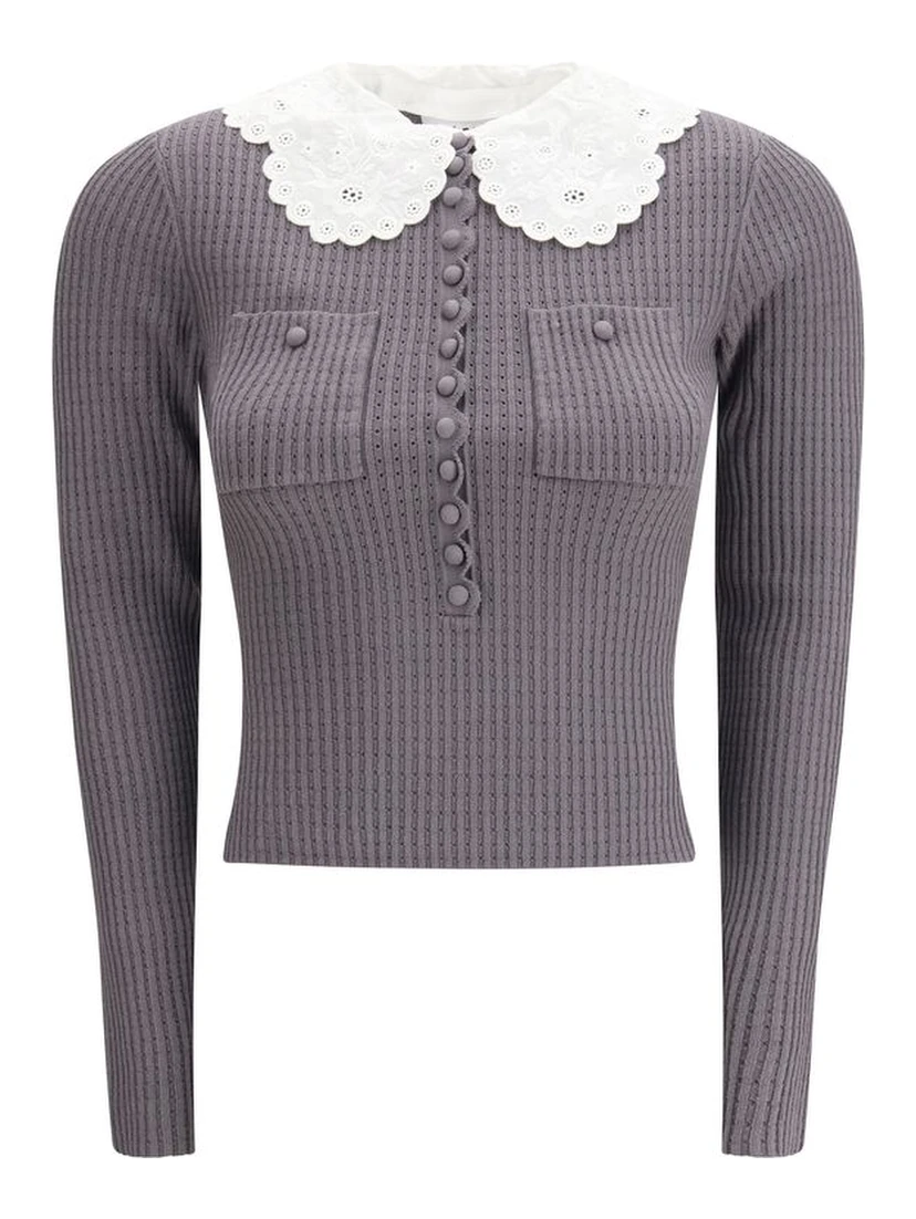 Gray Viscose Shirt