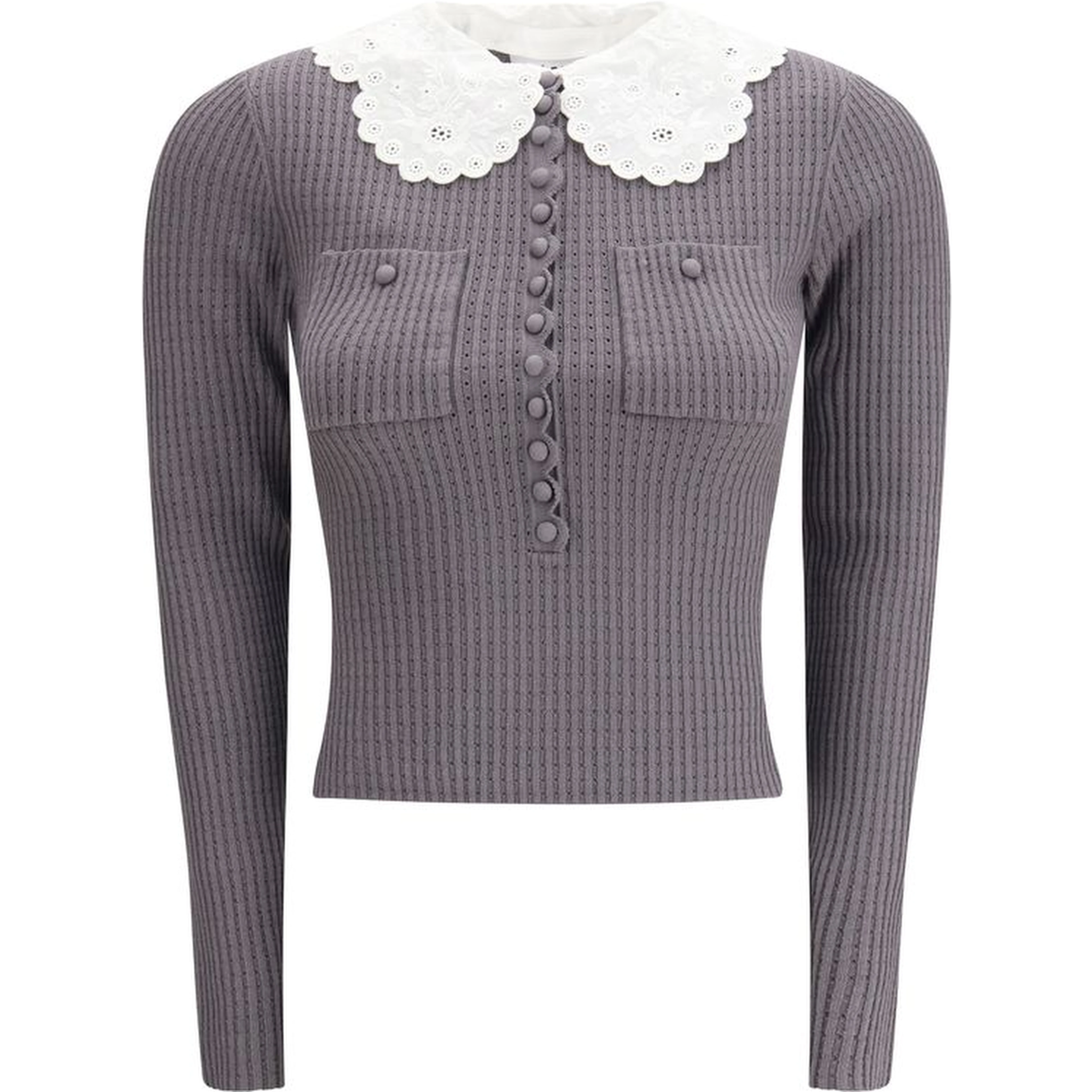 Gray Viscose Shirt