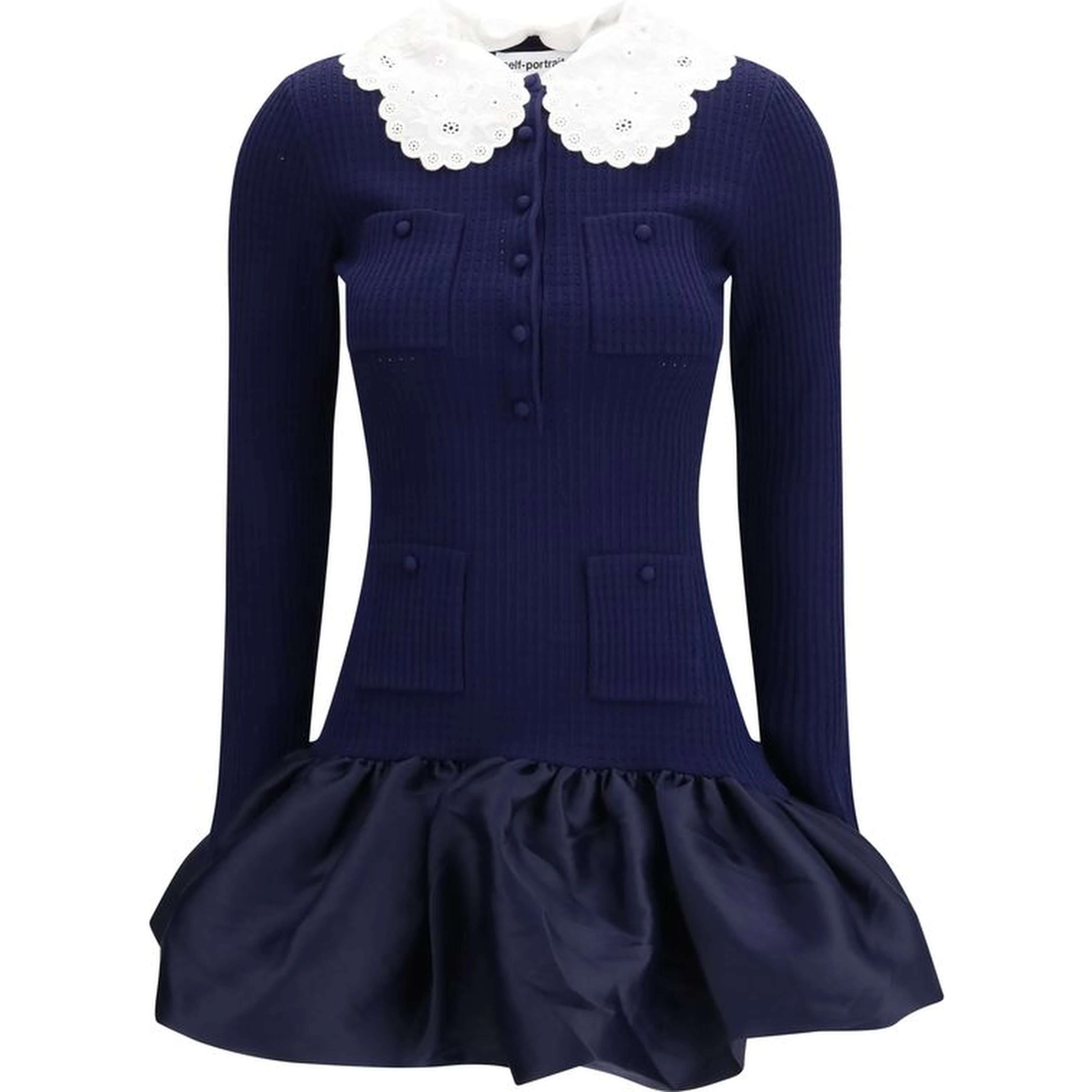 Blue Viscose Cocktail Dress