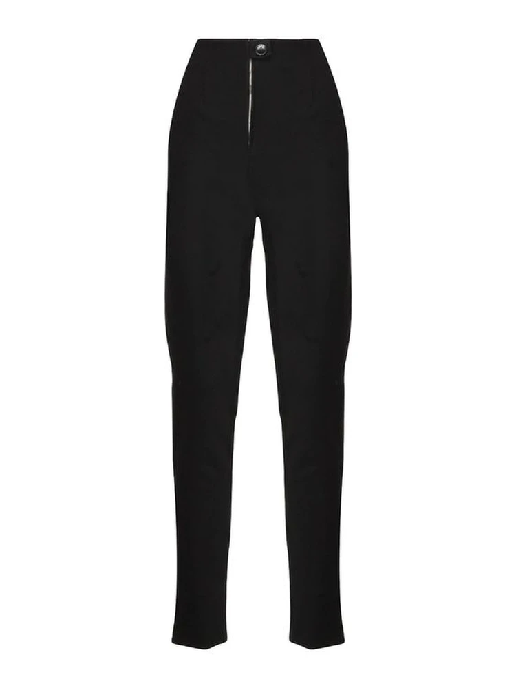 Black Elastane Leggings