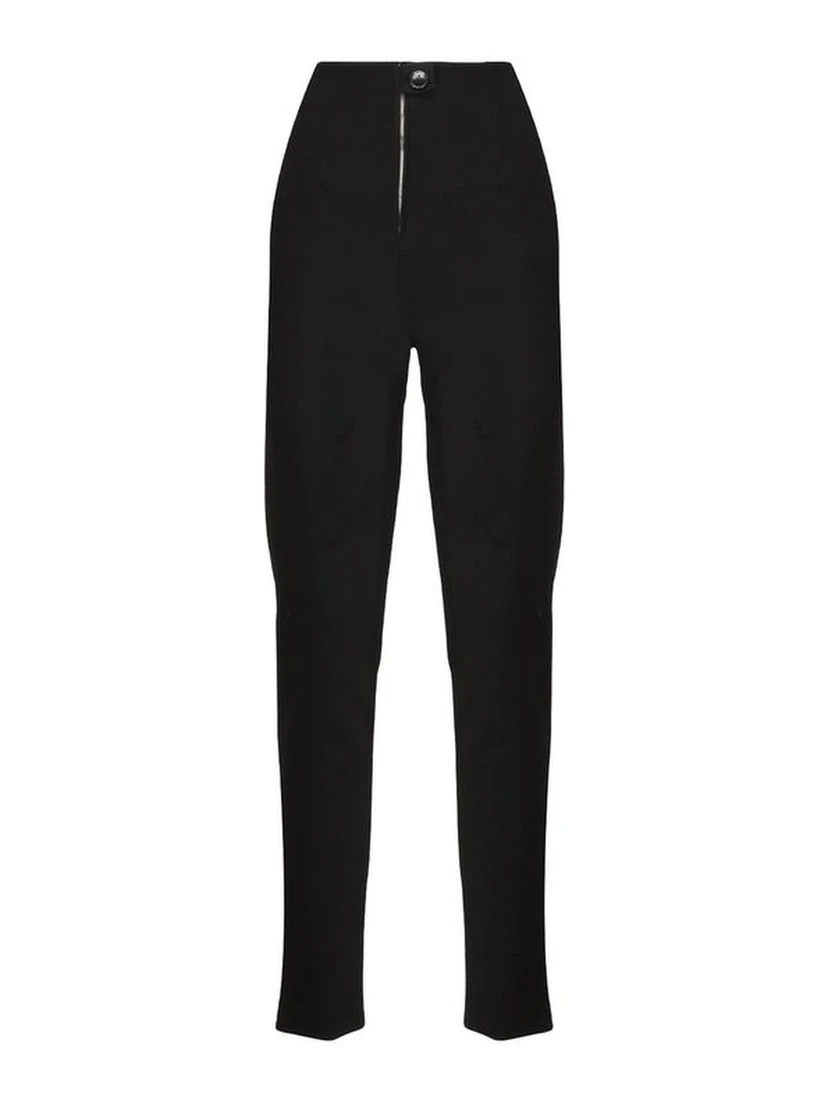 Black Elastane Leggings