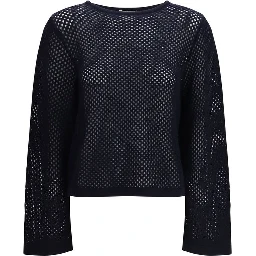 Blue Fleece Wool Sweatshirt
