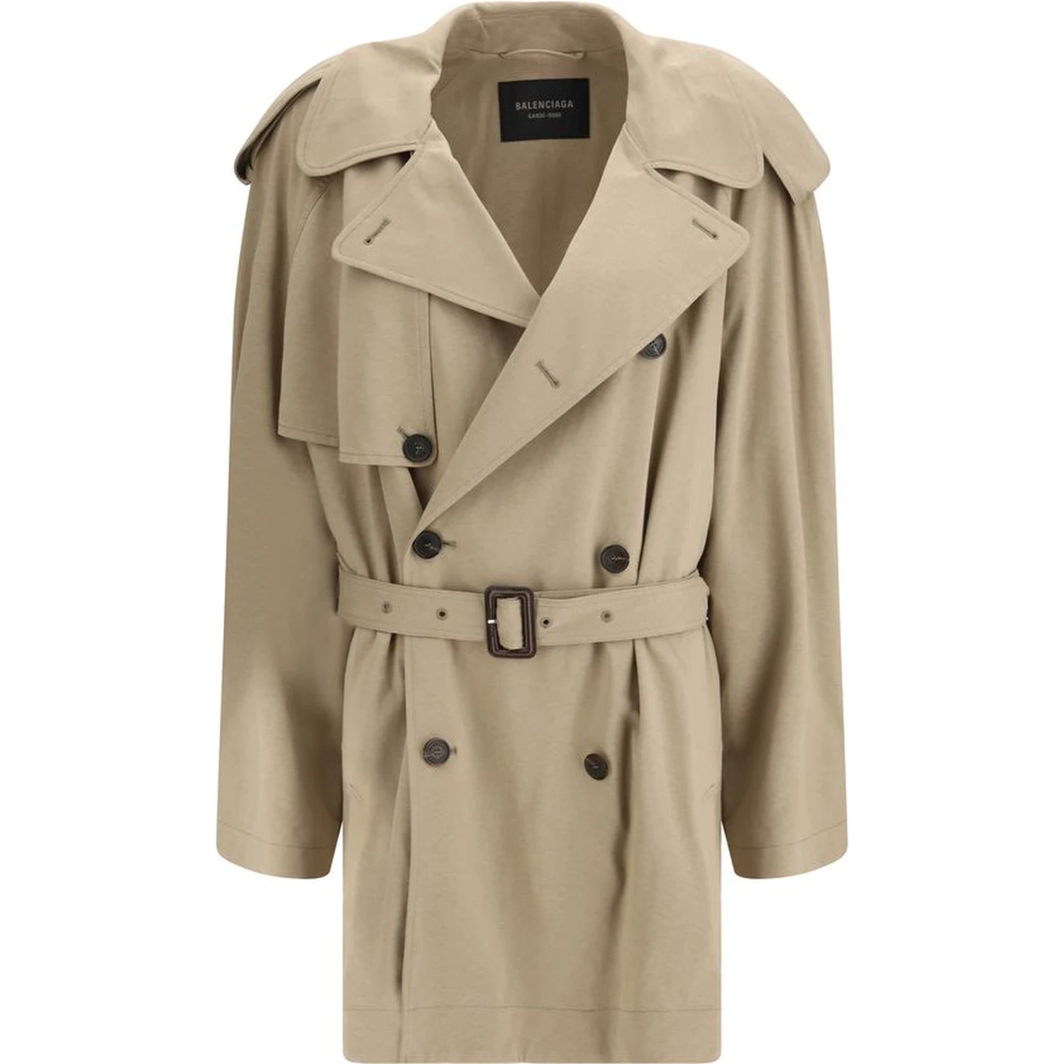 Beige Cotton Trench Coat