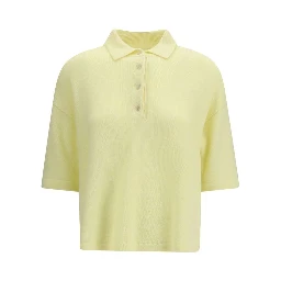 Bicolor Cashmere Polo Shirt