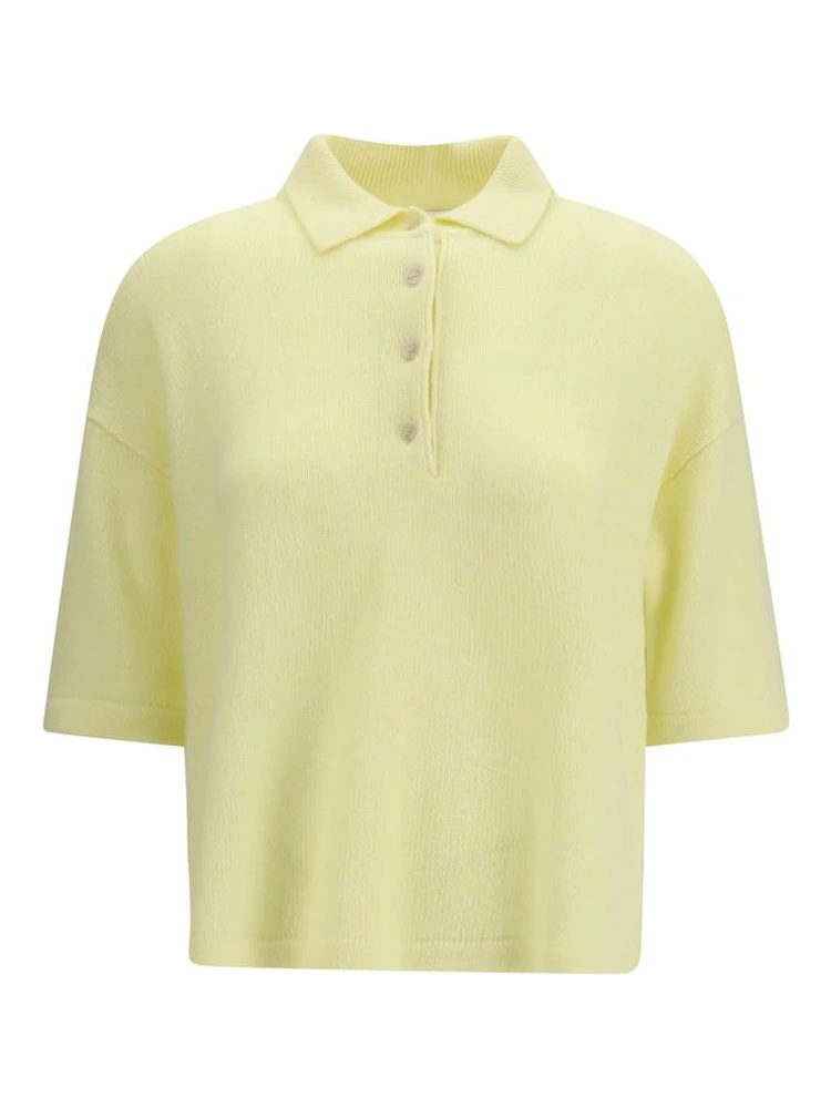 Bicolor Cashmere Polo Shirt