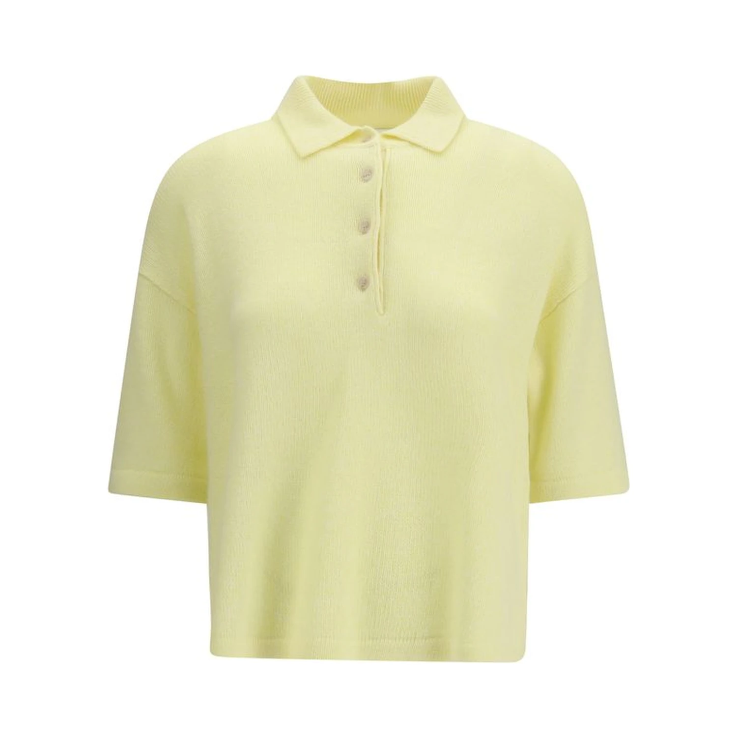 Bicolor Cashmere Polo Shirt