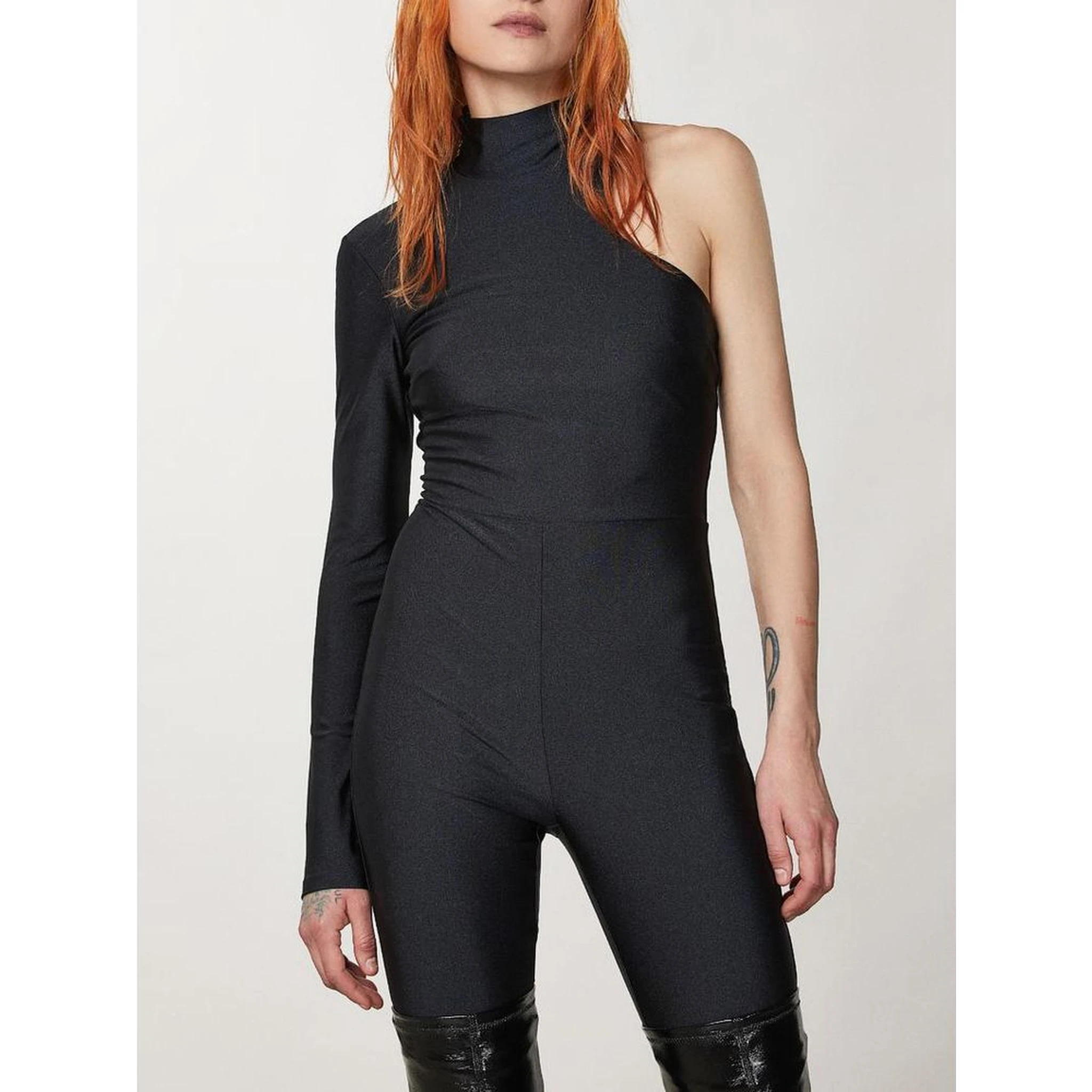 Black Polyamide Jumpsuit