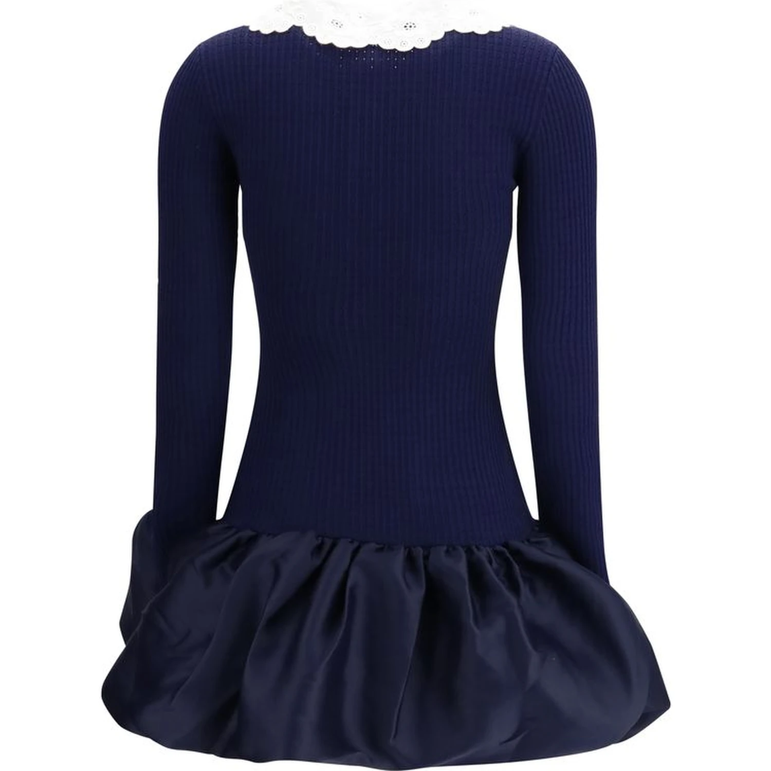 Blue Viscose Cocktail Dress