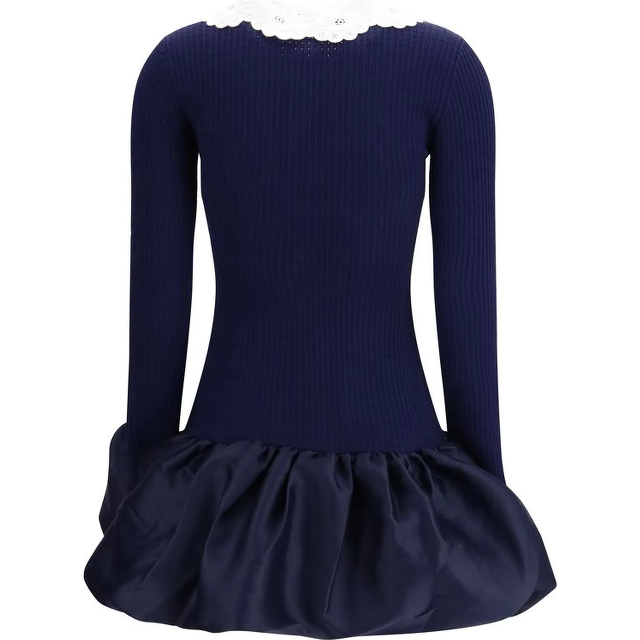 Blue Viscose Cocktail Dress