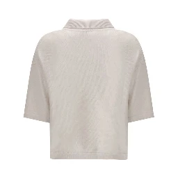 Cream Cashmere Polo Shirt