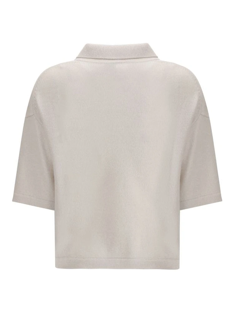 Cream Cashmere Polo Shirt alternative