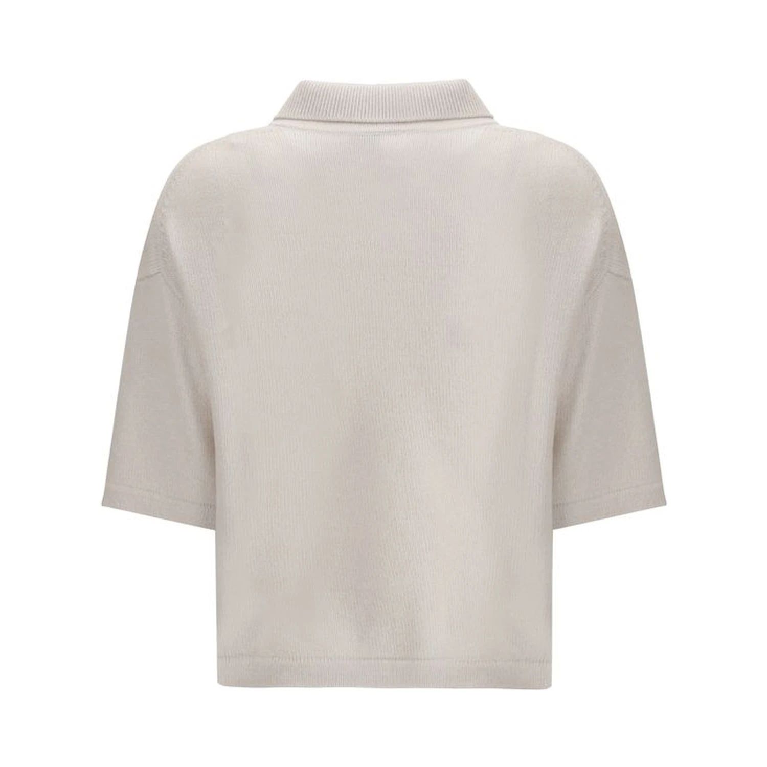 Cream Cashmere Polo Shirt
