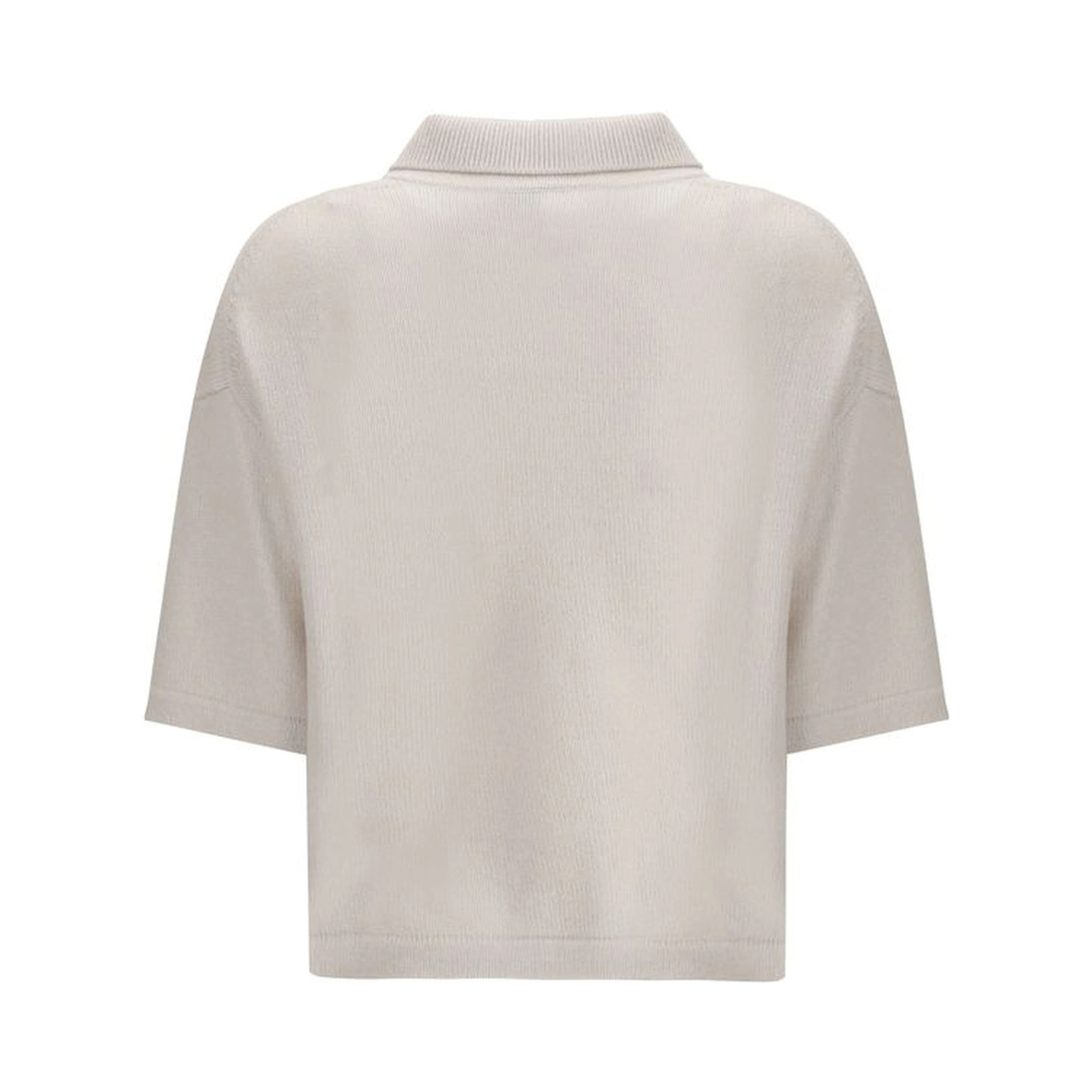 Cream Cashmere Polo Shirt
