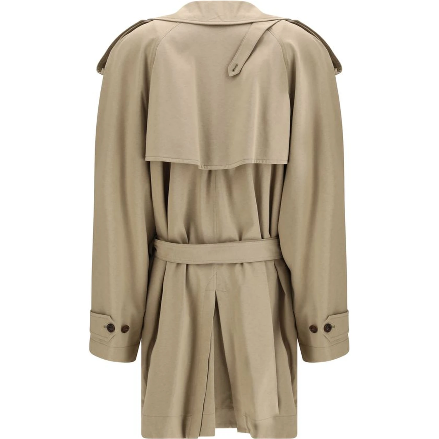 Beige Cotton Trench Coat