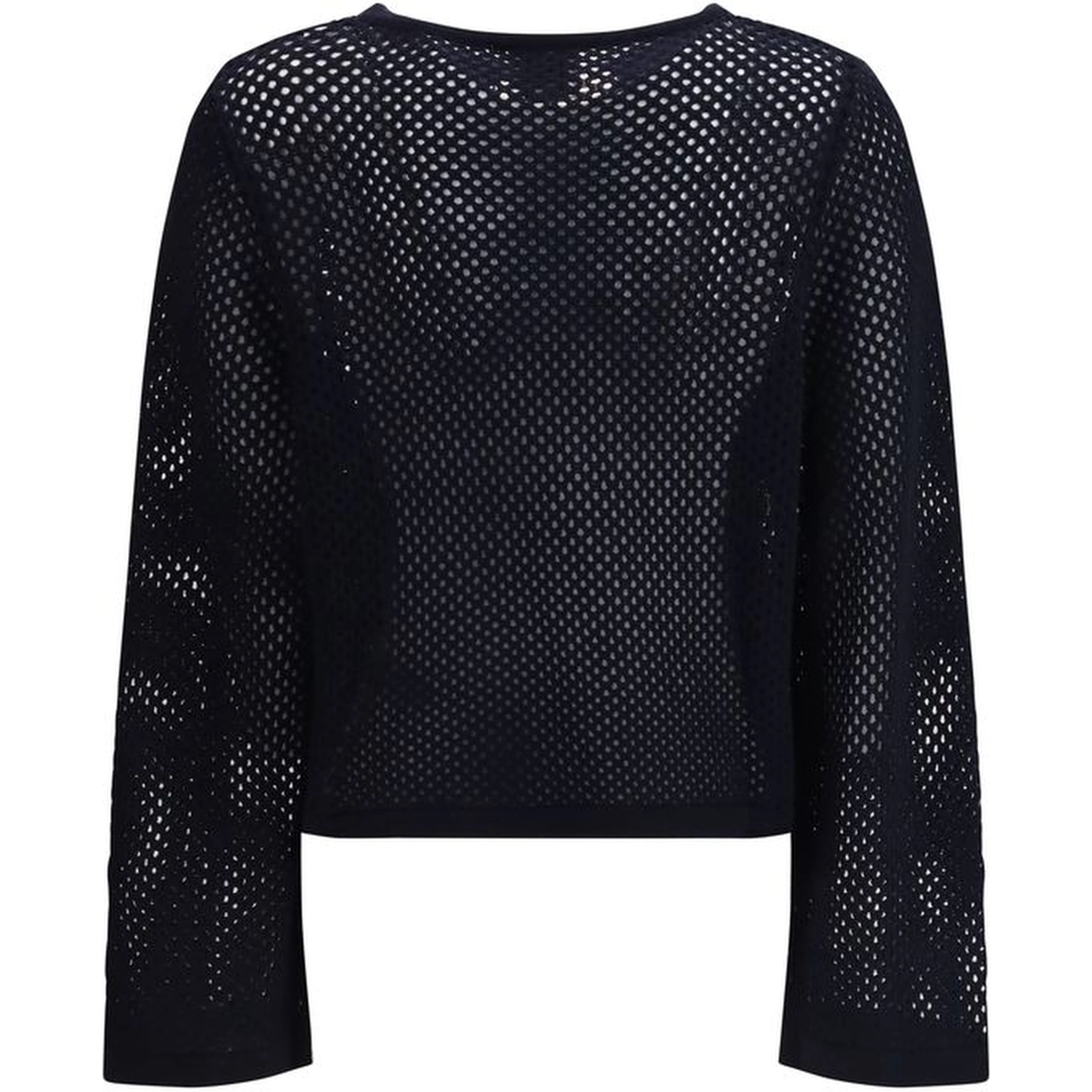 Blue Fleece Wool Sweatshirt