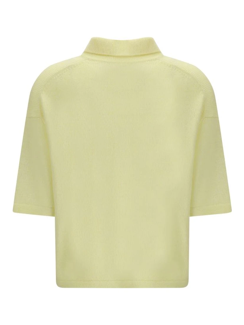 Bicolor Cashmere Polo Shirt