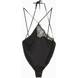 Black Viscose Bodysuit