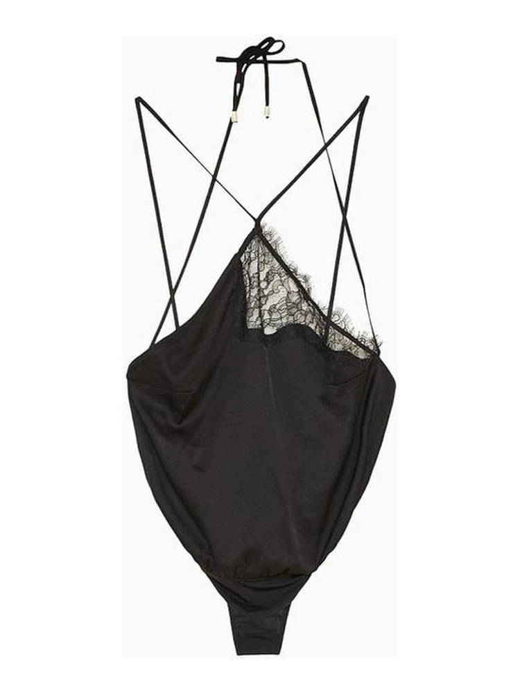Black Viscose Bodysuit