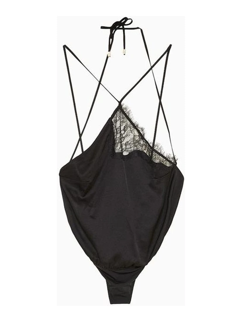Black Viscose Bodysuit