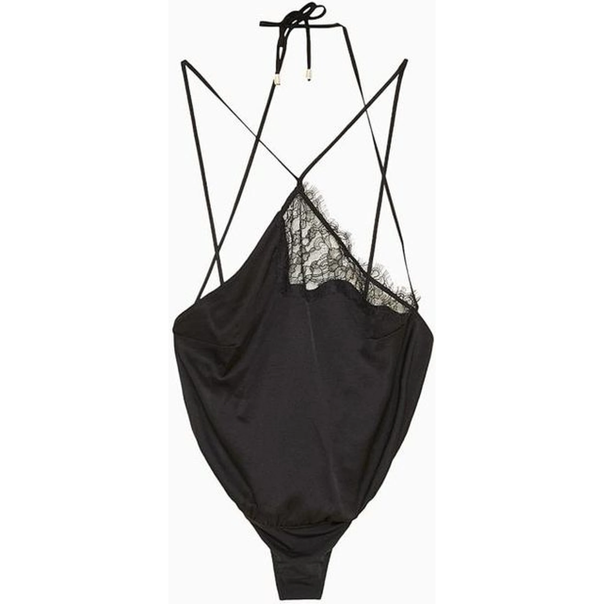Black Viscose Bodysuit