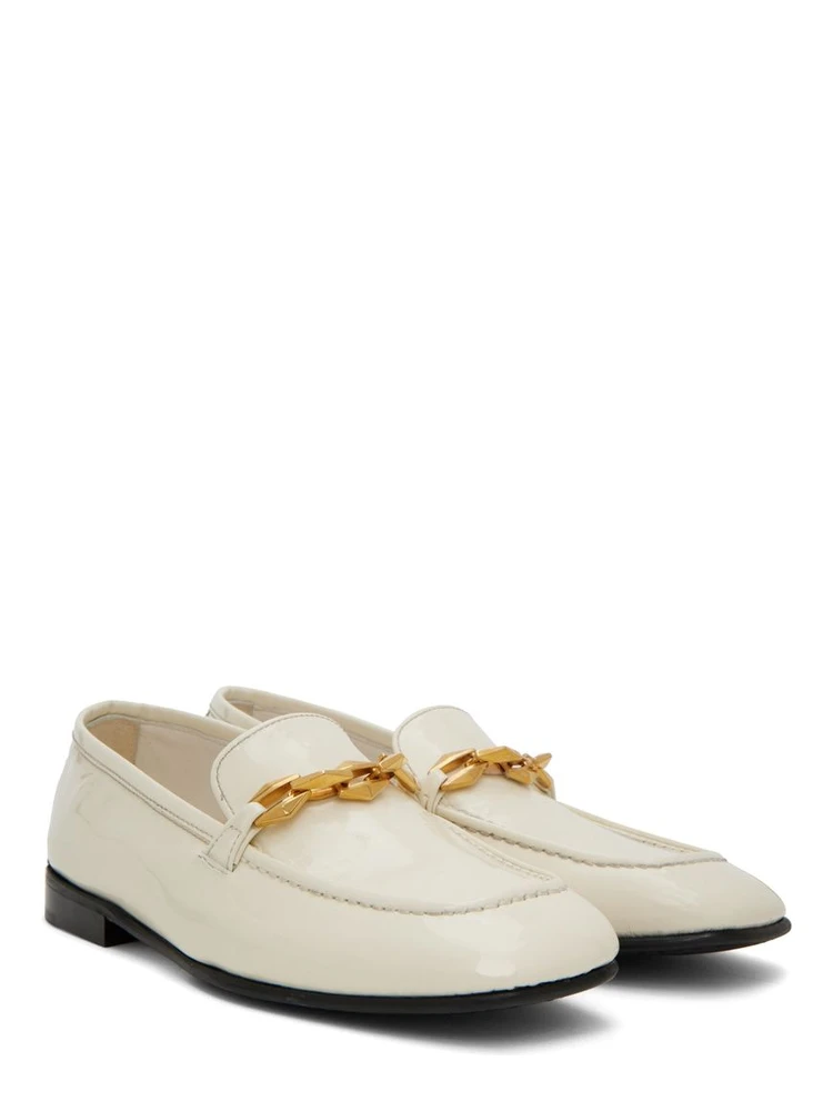 White Calfskin Slip-On Loafers alternative