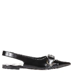 Black Calfskin Ballet Flats