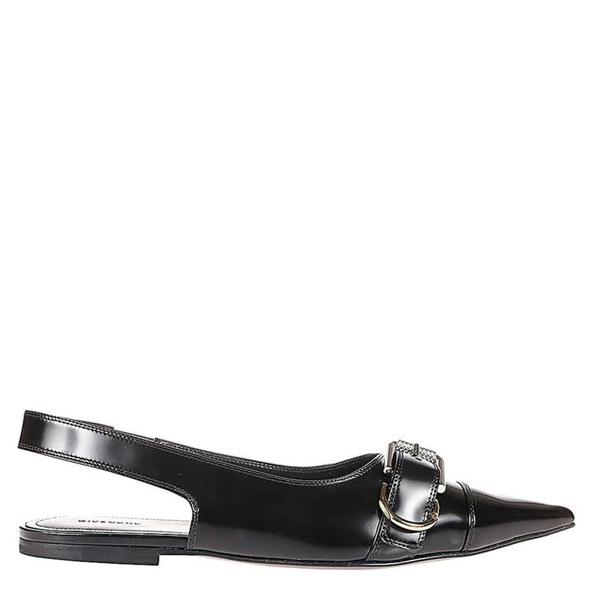 Black Calfskin Ballet Flats