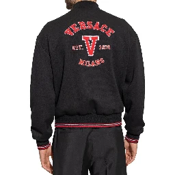 Black Virgin Wool Bomber