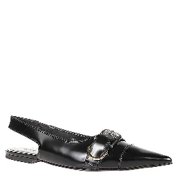 Black Calfskin Ballet Flats