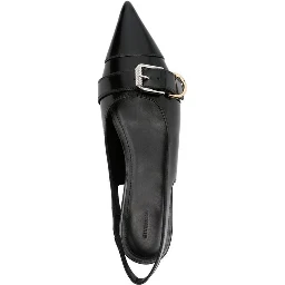 Black Calfskin Ballet Flats