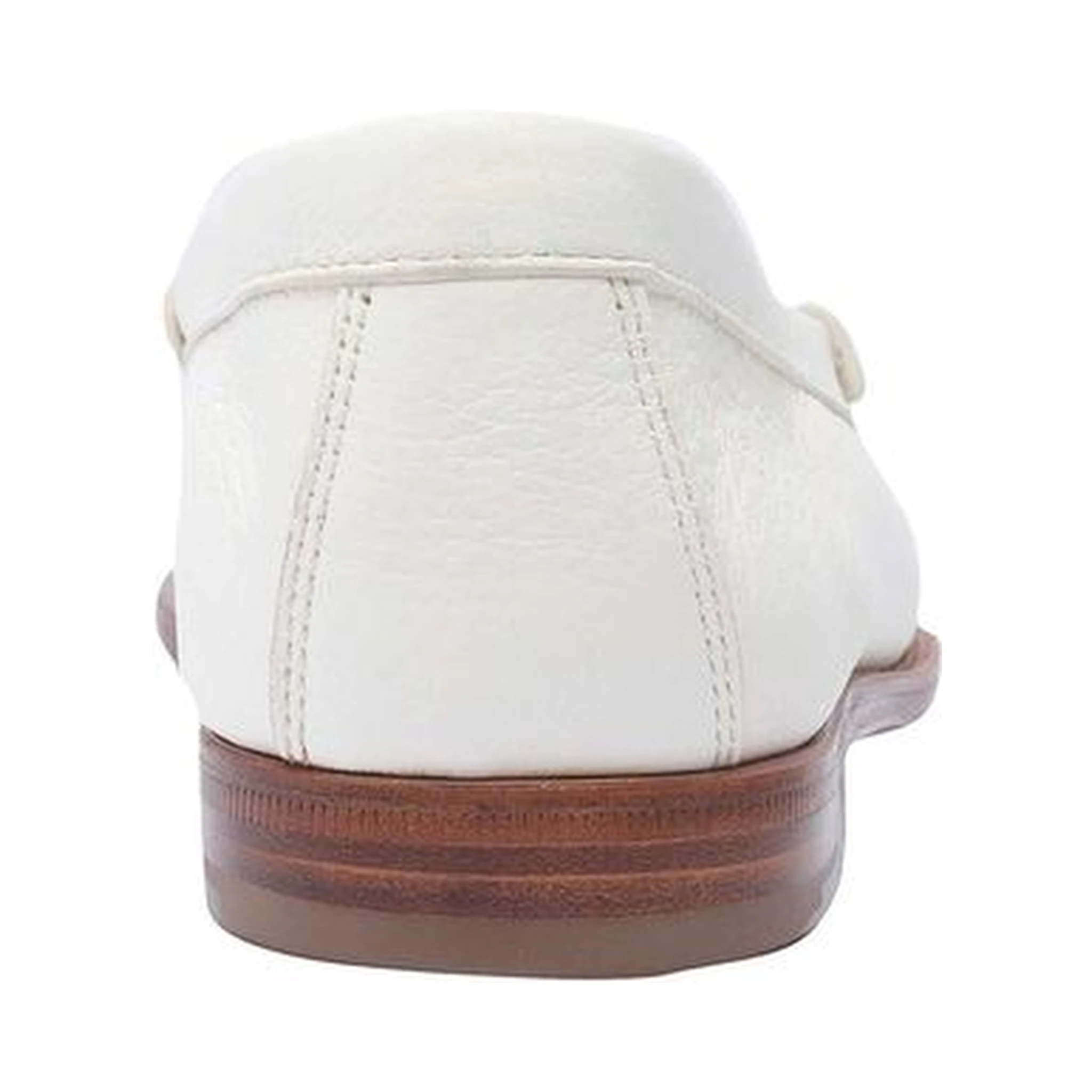 White Calfskin Slip-On Loafers