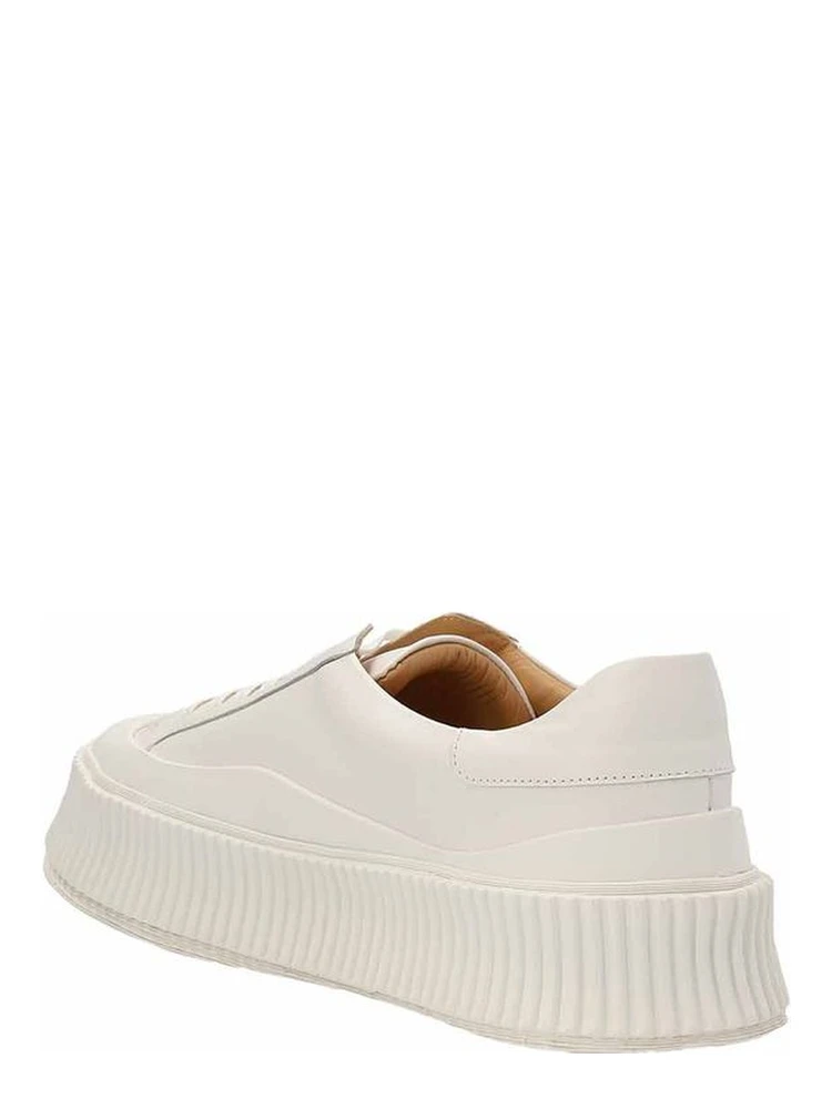 White Calfskin Platform Sneakers alternative
