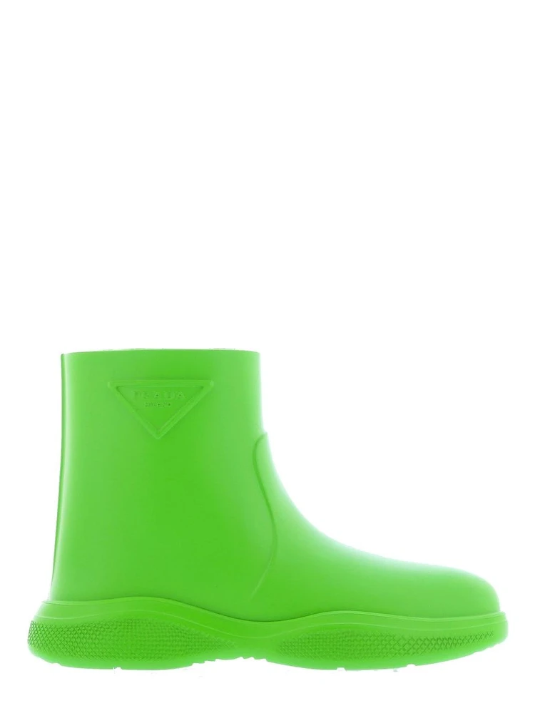 Bicolor Rubber Rain Boots
