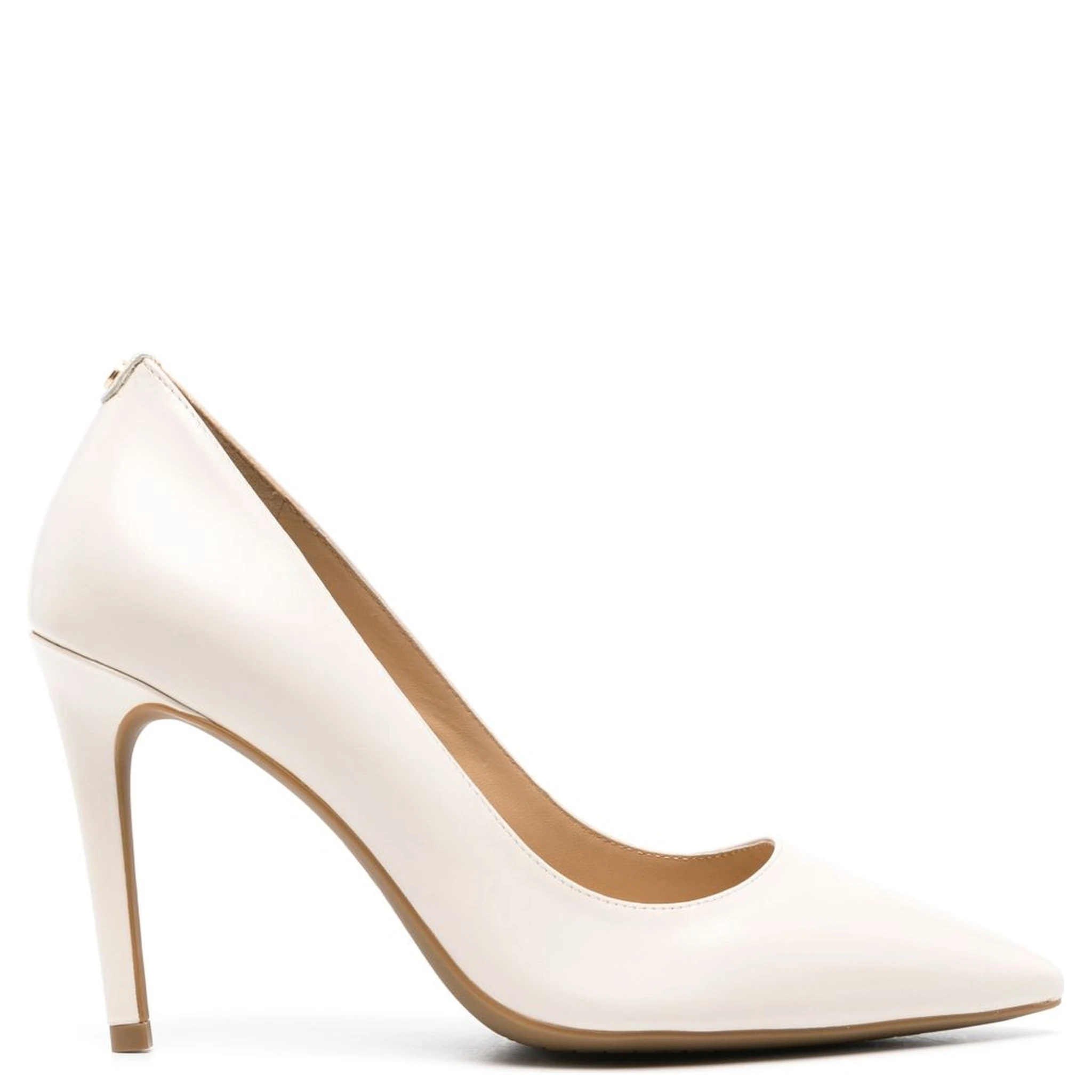 حذاء مايكل كورس بكعب نصفي، لون بيج