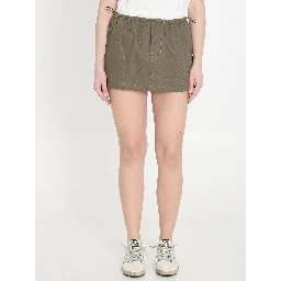 Mid-rise mini skirt