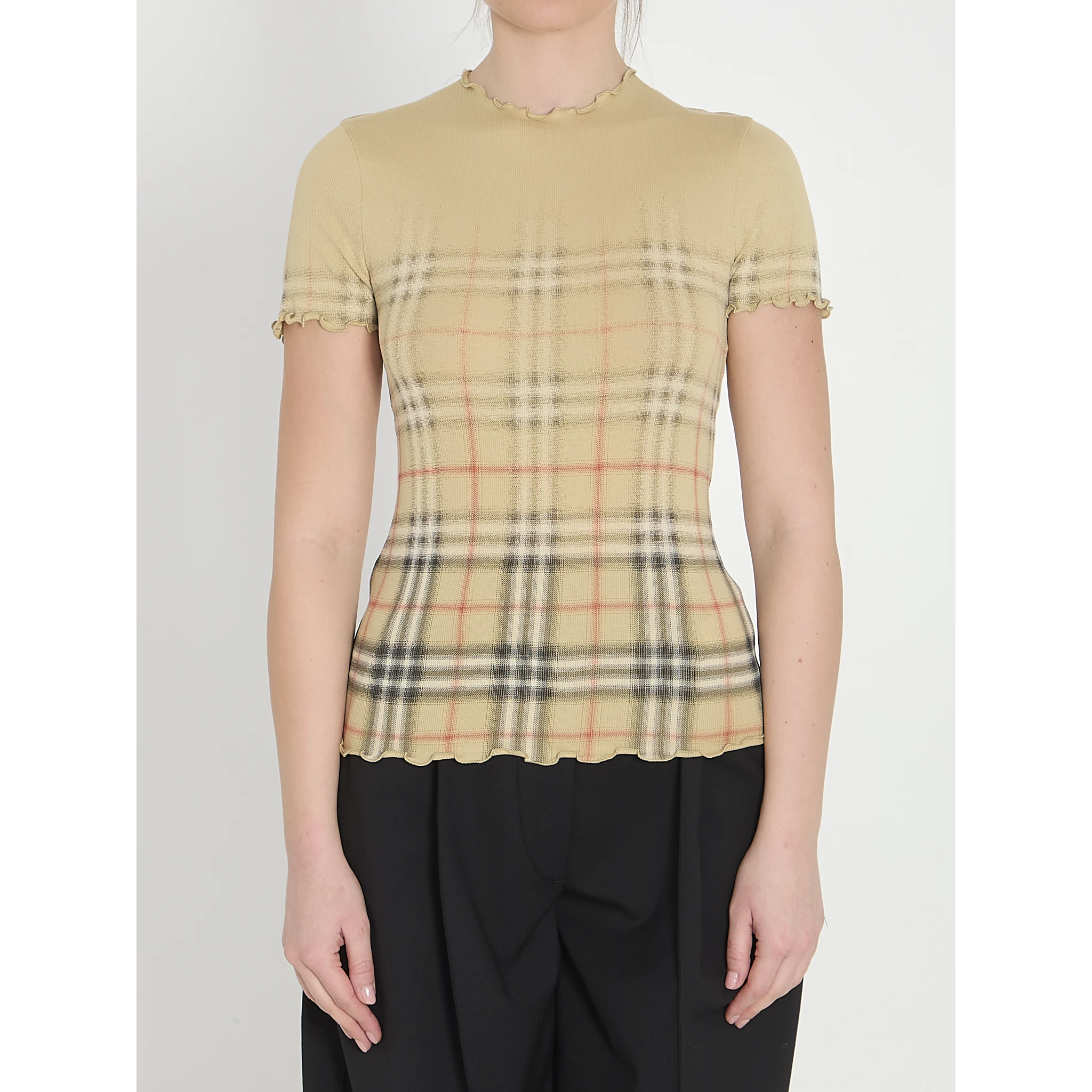 Stretch cotton T-shirt