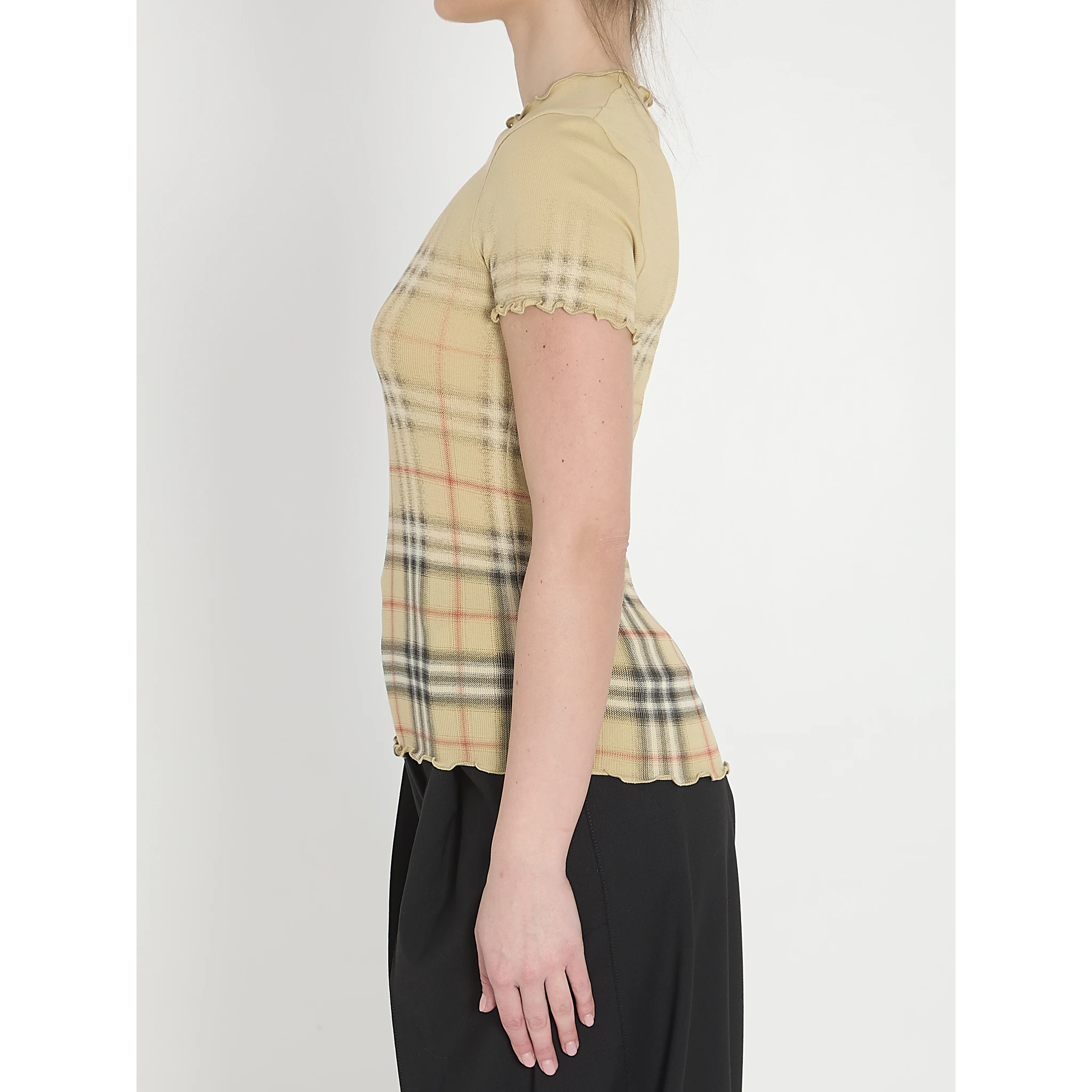 Stretch cotton T-shirt