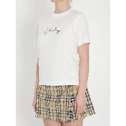 Check cotton t-shirt