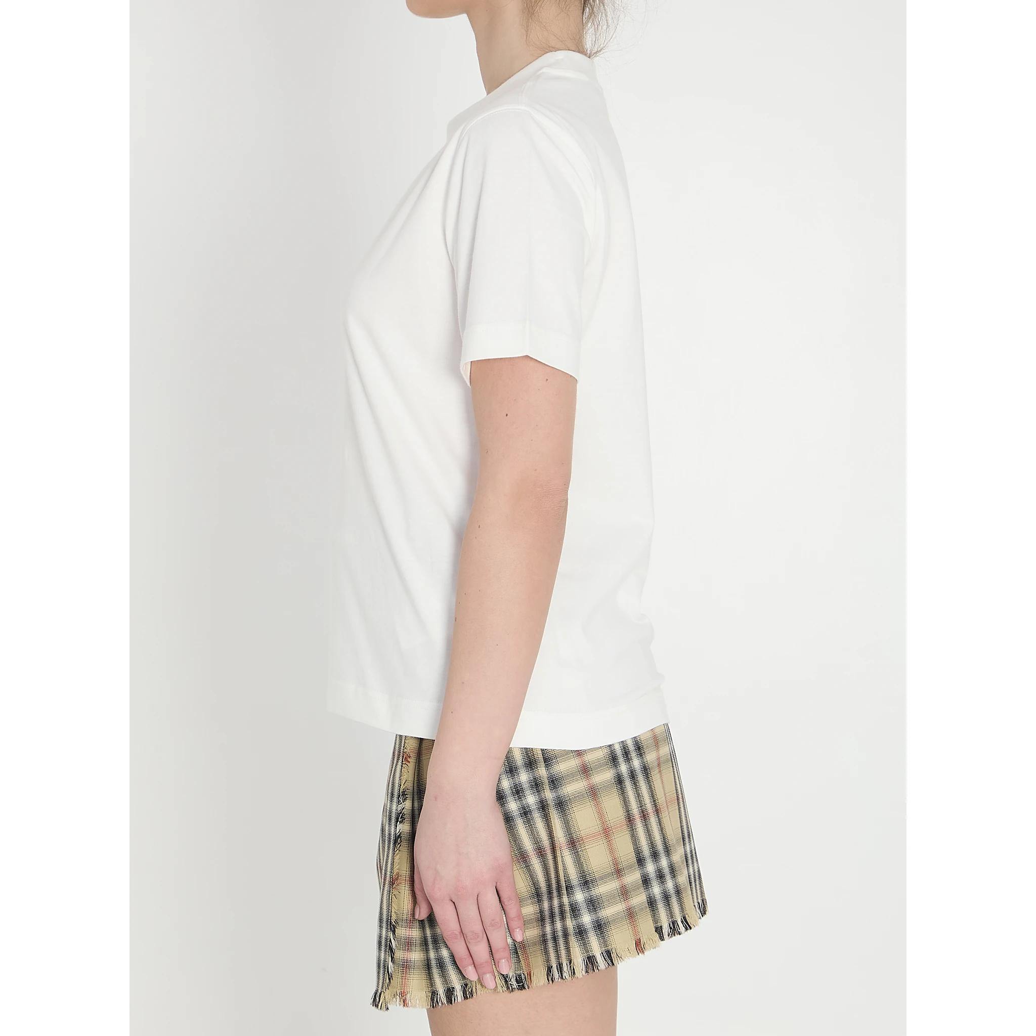 Check cotton t-shirt