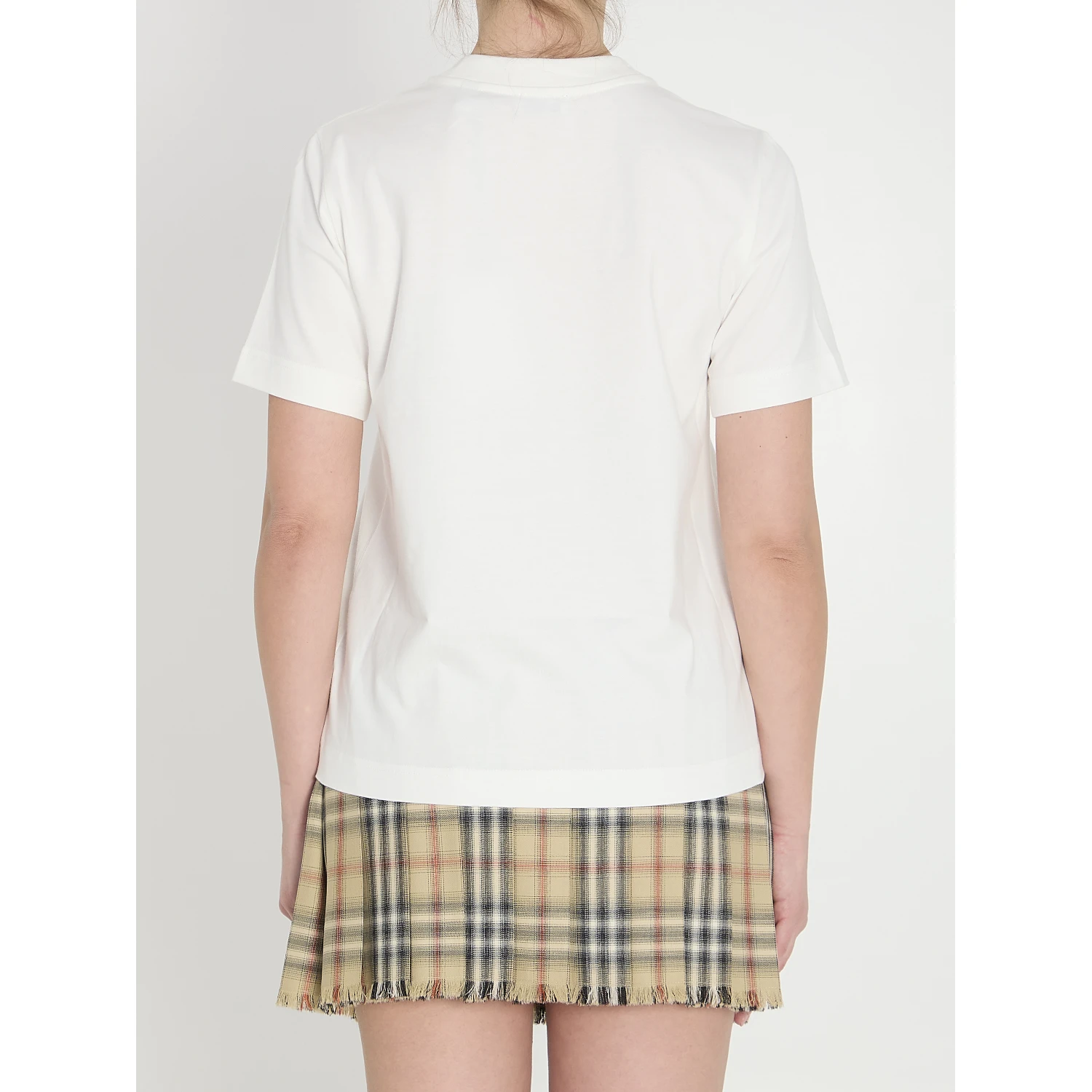 Check cotton t-shirt