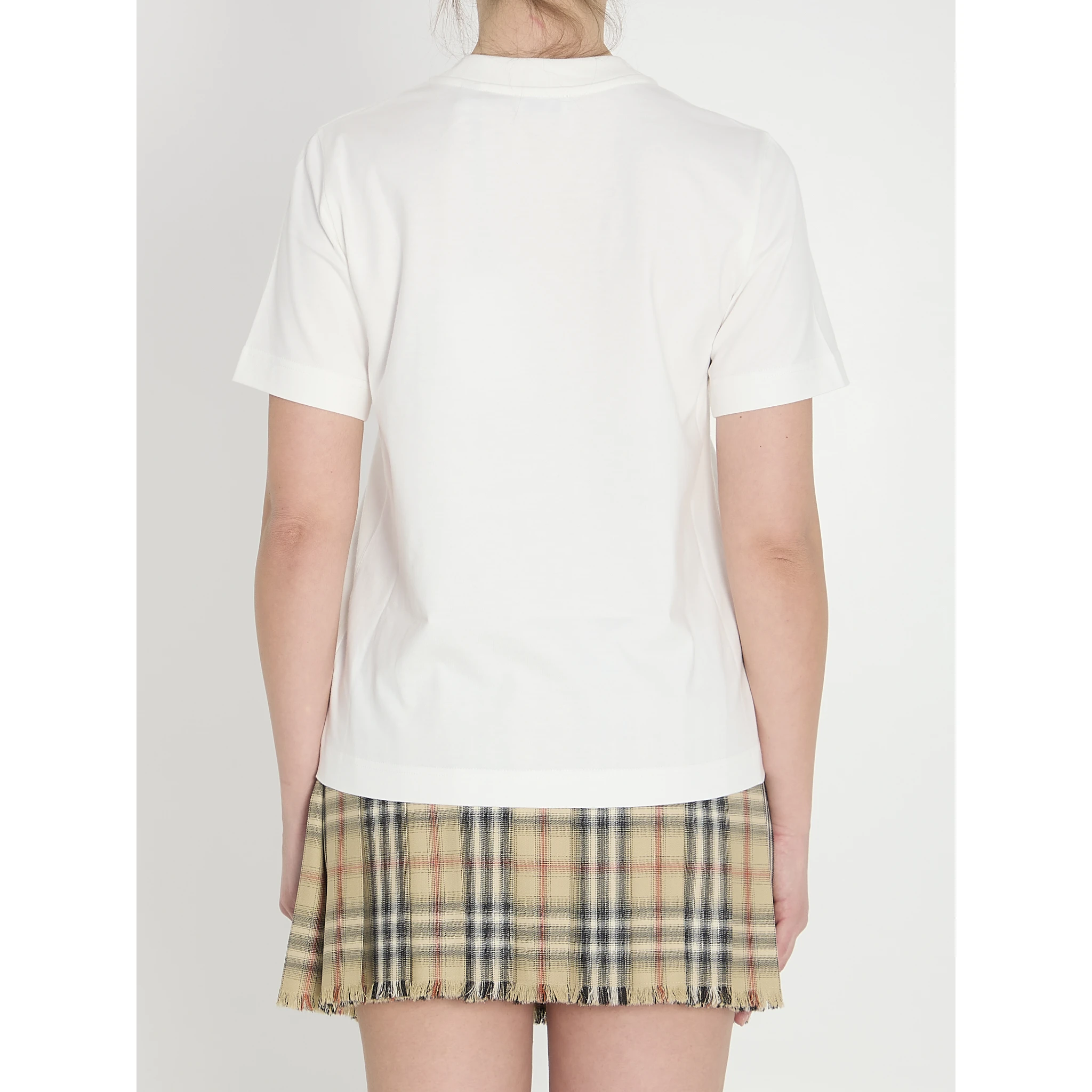 Check cotton t-shirt