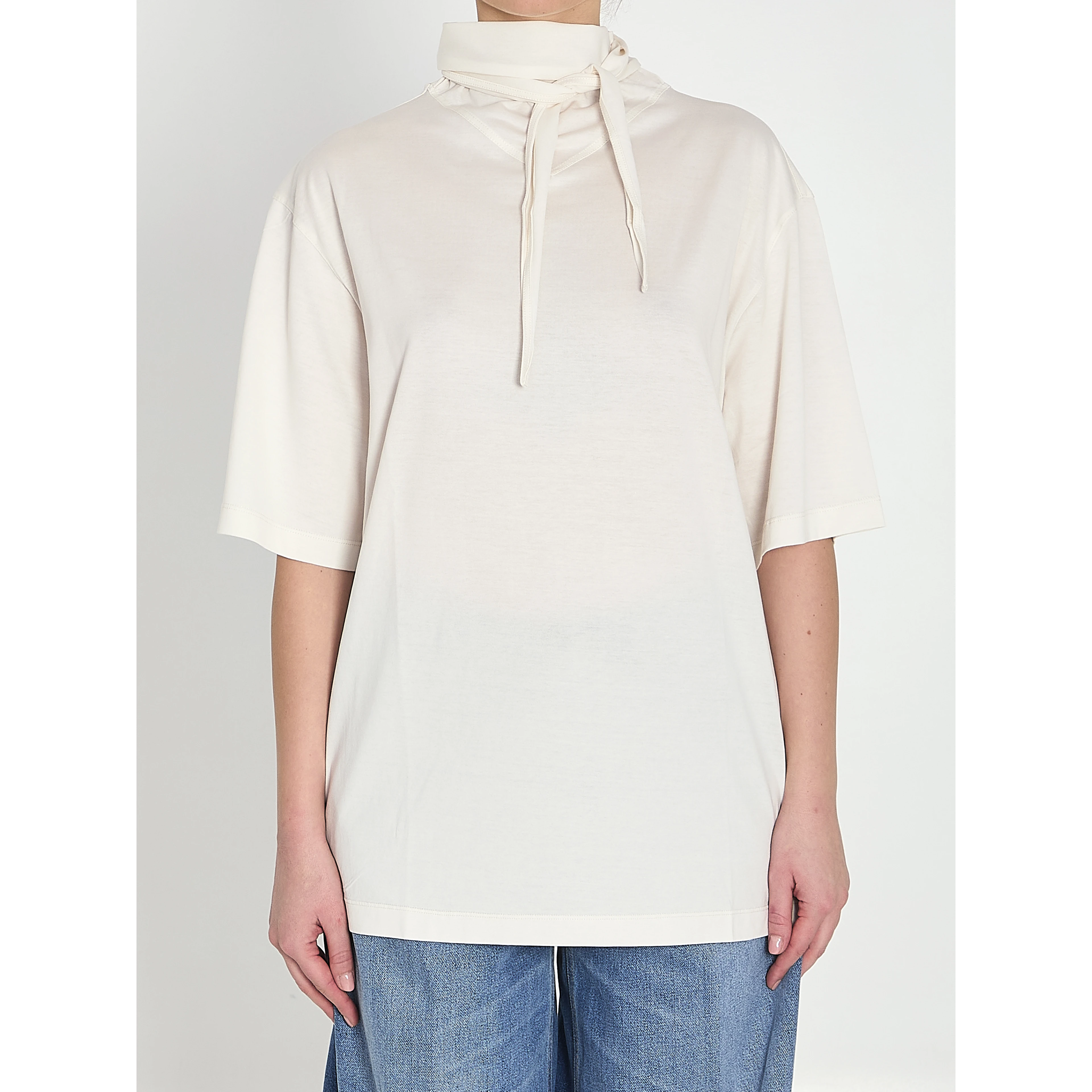 T-shirt with scarf