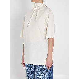 T-shirt with scarf